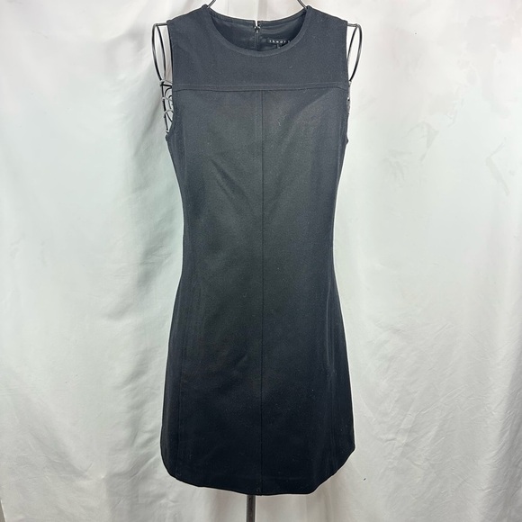 Theory wool blend black shift dress size 2 - Picture 1 of 7